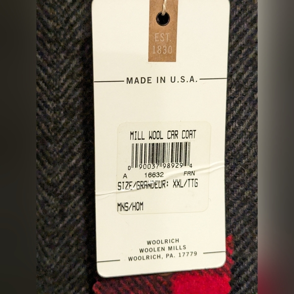 Woolrich Wool Car Coat NWT - Picture 6 of 11